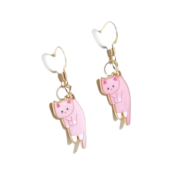 Hanging Cat Dangle Earrings Set - Picture 6 of 16